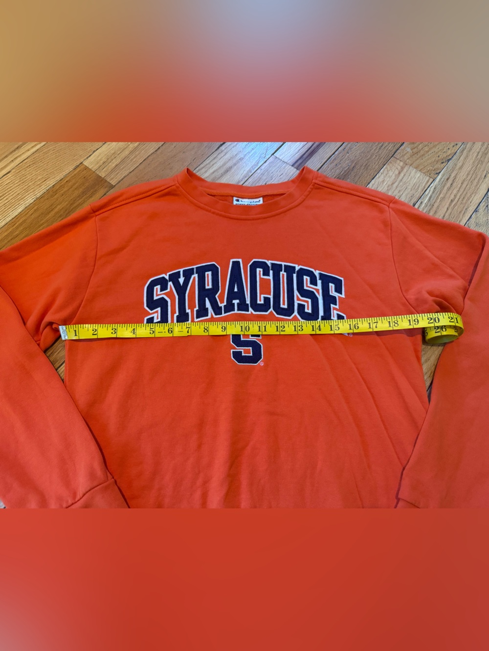 Champion Syracuse University Orange Crewneck Sweatshirt Men’s Size SMALL - Picture 9 of 11